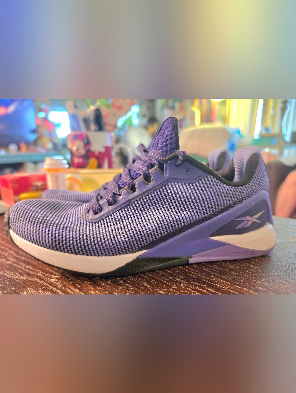 Reebok Lightweight Purple Mesh Sneakers SZ. 5.5 Wmns. Gorgeous!!